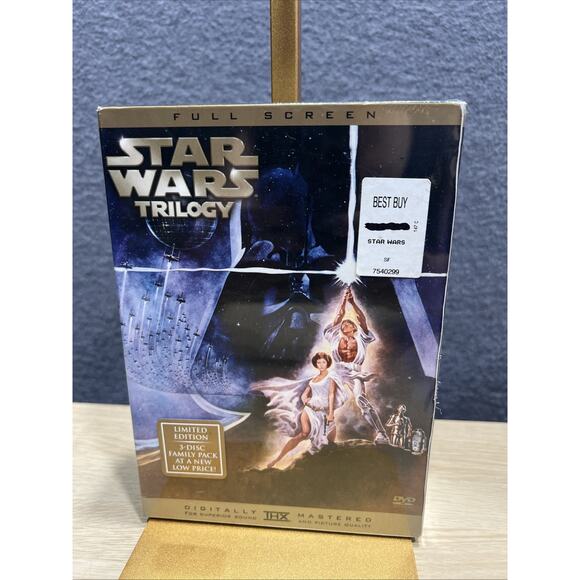 Star Wars Trilogy DVD, 2005, 3-Disc, Full Frame Limited Edition NEW Authentic US - Picture 1 of 7